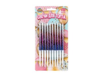 Свечи для торта, 10 шт, арт. СС12-113350-HB8