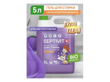 Гель для стирки Septivit Сильнозагрязненные Цветные Вещи (5 л)