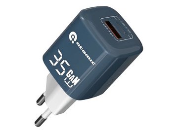 Зарядное устройство Atomic CRYSTAL G351 GAN 35W 2-порта USB (A+C), цвет синий | 10.191 на акции в магазинах 5 элемент