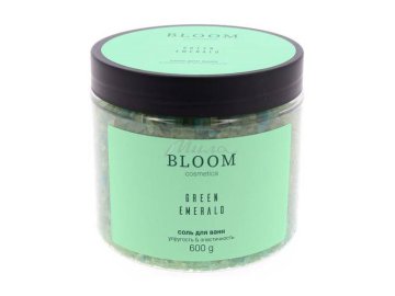 Соль для ванн BLOOM Cosmetics Зеленый Изумруд природная, 600 г