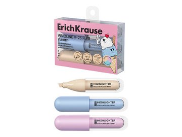 Набор текстовыделителей Erich Krause Visioline V-23 Flex Yummy 63555