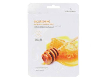 Маска ткан. Beauugreen д/лица питат. с маточн. Молоч. nourishing royal jelly essence mask