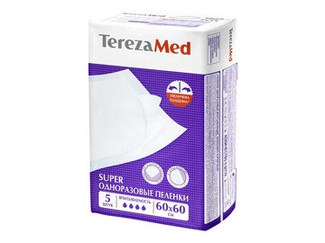 Пеленки TerezaMed Впитывающие Super 60x60 (5 шт)