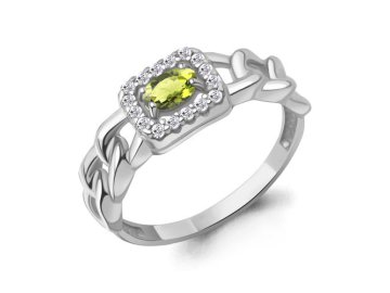 Кольцо декоративное Aquamarine, серебро 925 проба, вставка фианит