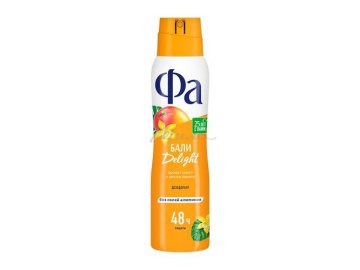 Дезодорант спрей FA Ритмы Острова Бали Delight Аромат манго и цветка ванили, 150 мл из каталога Мила