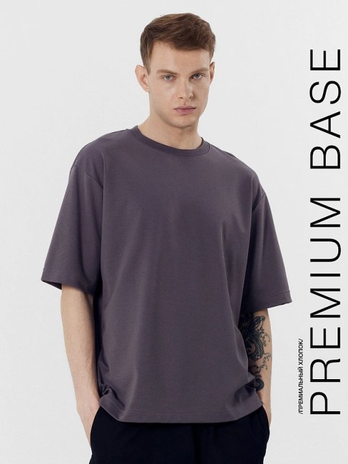 Футболка мужская в сером цвете, фото 1 из 6