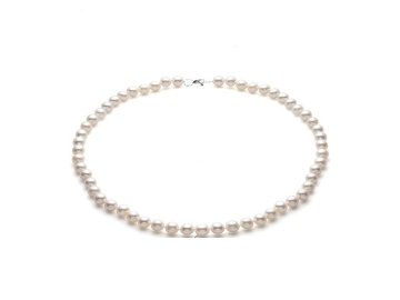 Бусы DE FLEUR, серебро 925 проба, вставка жемчуг