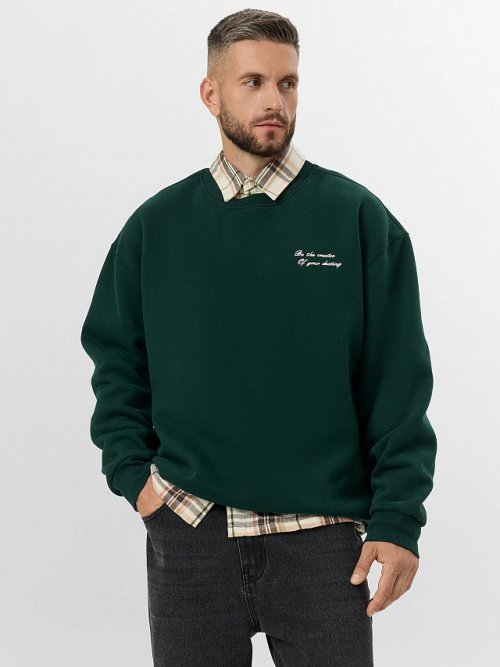 Свитшот мужской зеленый, фото 7 из 7