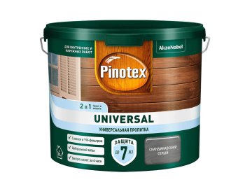 Пропитка Omnitex Universal 2в1 Скандинавский серый 2,5л