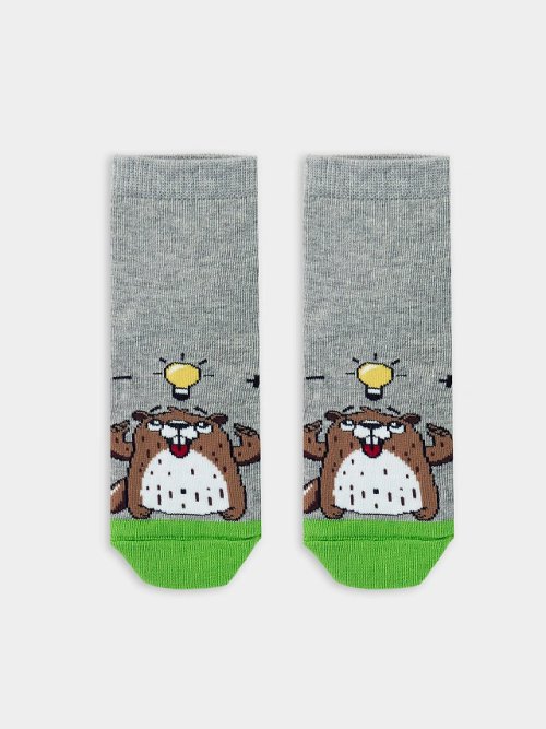 Носки детские с рисунком в виде сурка "Вторник", фото 1 из 2