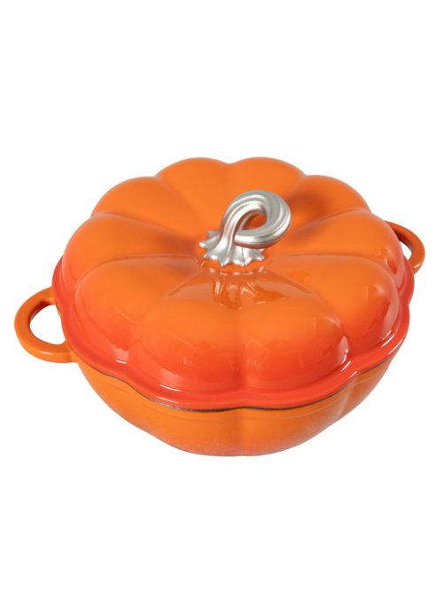 Кокот чугунный эмалированный Pumpkin New 3L, фото 11 из 12