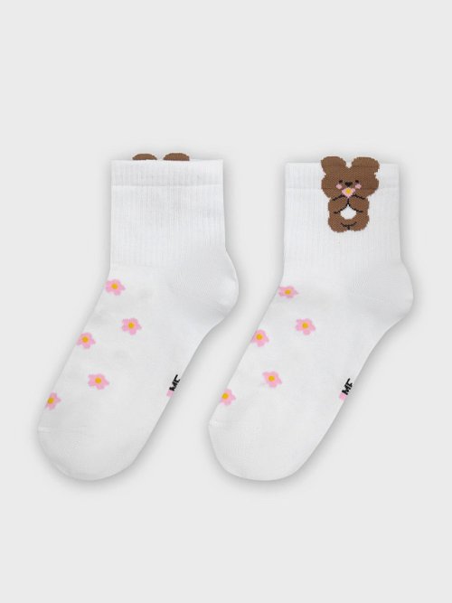 Носки женские белые с мишками, фото 5 из 6