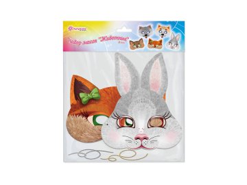 Набор масок Partymania "Животные", 2 шт, арт. T1286 Ома