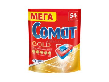Средство для мытья посуды в посудомоечных машинах СОМАТ Голд в форме таблеток 54 таблеток  (972 г)