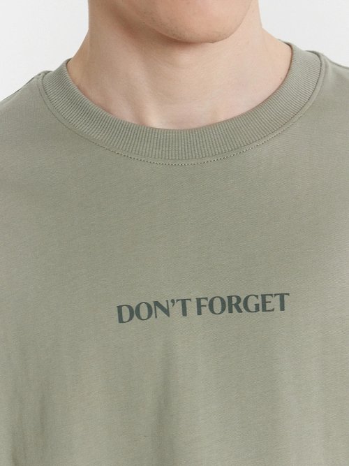 Футболка мужская серая с принтом и надписью "don't forget", фото 4 из 12