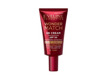 Мила акции Шарковщина - BB-крем для лица EVELINE Cosmetics Wonder Match, SPF 50, тон 01 Ivory
