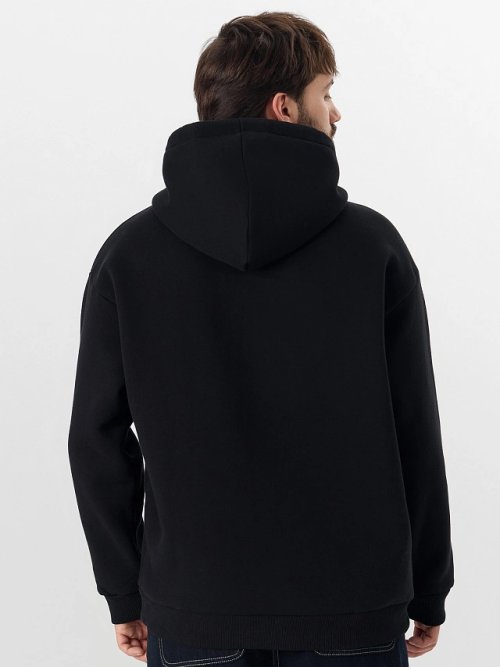 Толстовка мужская черная на молнии, фото 2 из 8