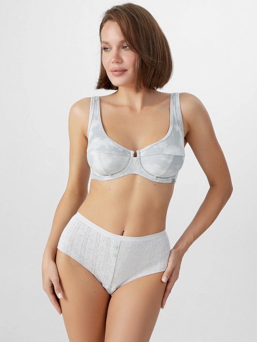 Бюстгальтер женский серый с эффектом тай-дай, фото 2 из 21