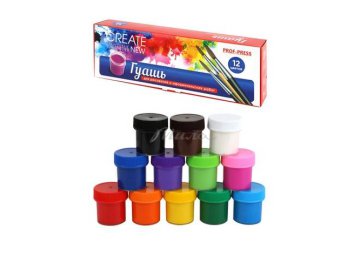 Гуашь PROF-PRESS, 12 шт, арт. КГ-2984 Мила
