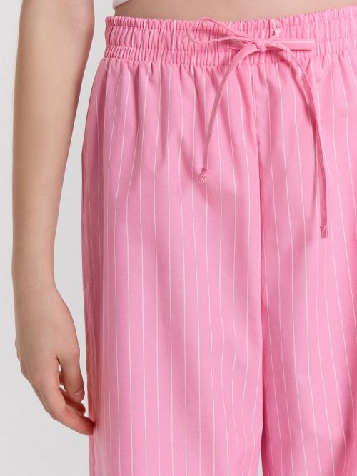 Брюки для девочек розовые в полоску, фото 5 из 5