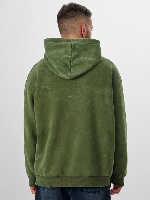 Толстовка мужская на молнии зеленая, фото 2 из 7