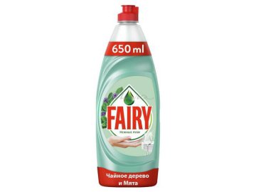 Средство для мытья посуды FAIRY Нежные руки Чайное дерево и мята, 650 мл