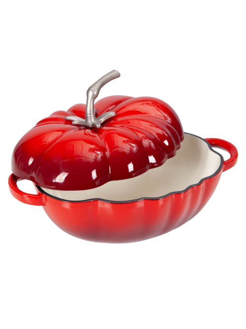 Кокот чугунный эмалированный Tomato New 2.8L, фото 6 из 7