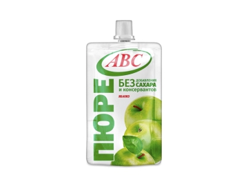 Пюре АВС Яблочное стерилиз 200г дой/пак