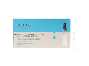 Лифтинг-сыворотка ампульная для лица BLOOM Cosmetics с гиалуроновой кислотой, 14 мл