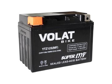 Мотоаккумулятор VOLAT YTZ12S 11Ah (MF) L+