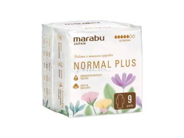 Прокладки гигиенические MARABU, нормал плюс, 9 шт. из каталога Мила