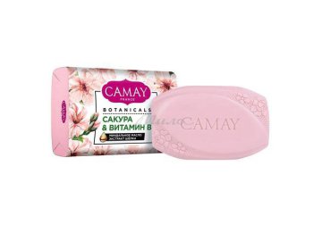 Мила акции Мядель - Мыло туалетное CAMAY Botanicals Японская сакура, 85 г