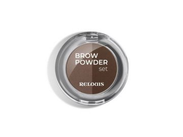 Тени для бровей RELOUIS Brow Powder Set, тон 02 brown