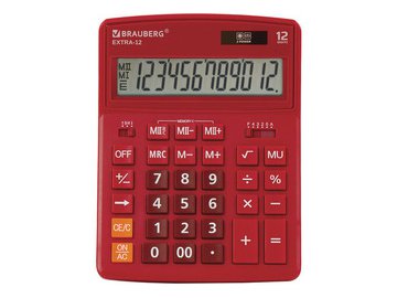 Калькулятор BRAUBERG Extra 12-WR 250484 (бордовый)