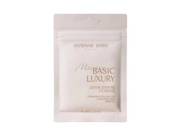 Патчи для глаз VIVIENNE SABO Basic Luxury кофеиновые с противоотечным эффектом, 30 шт