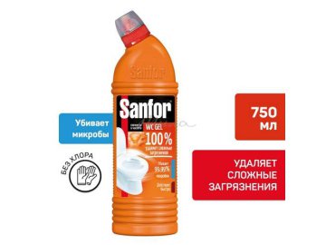 Средство санитарно-гигиеническое SANFOR WC Gel Super Power, 750 г