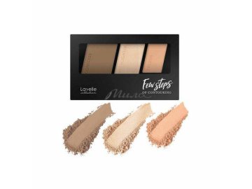 Палетка для контуринга LAVELLE Collection Few steps, тон 02 peach beige, 12 г