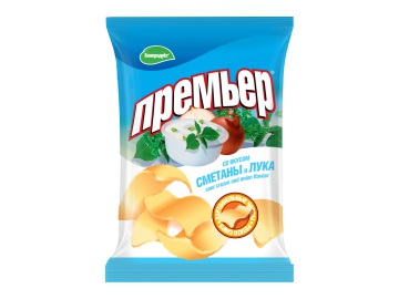 Чипсы Премьер со вкусом сметаны и лука 70 г в Жлобине Санта