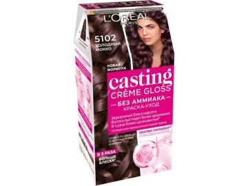 Мила акции Высокое - Краска-уход без аммиака L'OREAL Casting Creme Gloss, тон 5102 Холодный мокко