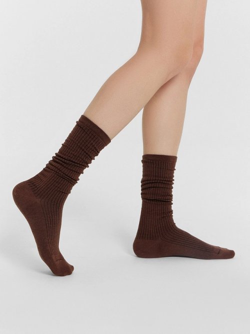 Термоноски женские коричные высокие, фото 1 из 15