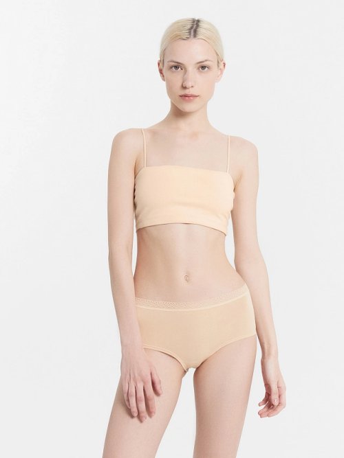 Трусы женские шорты в бежевом цвете, фото 1 из 8