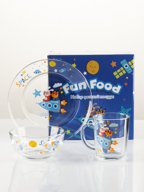 Набор детской посуды Fun Food Космос, фото 7 из 39