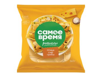 Равиоли Самое время птица-сыр-грибы 360 г
