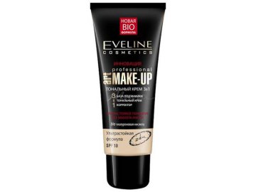 Тональный крем EVELINE Art professional mak 3в1, 30 мл, тон светло-бежевый