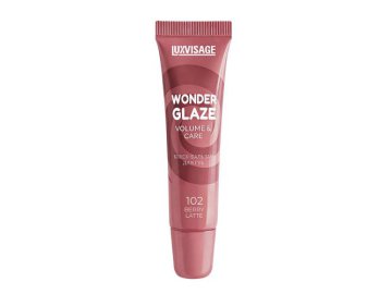 Мила акции Городок - Блеск-бальзам для губ LUXVISAGE Wonder Glaze Volume & Care, тон 102, 12 г