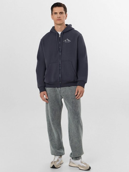 Жакет на молнии серый, фото 4 из 9