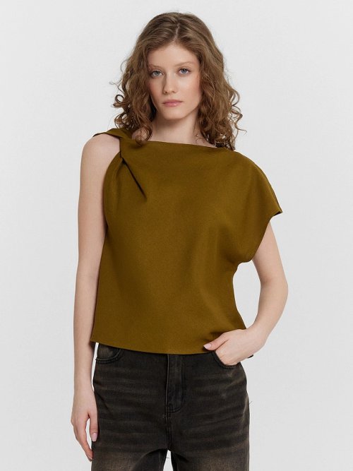 Блузка женская хаки, фото 2 из 6