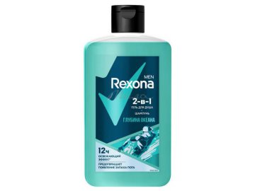 Гель для душа и шампунь 2 в 1 РЕКСОНА Men Глубина океана, 490 мл