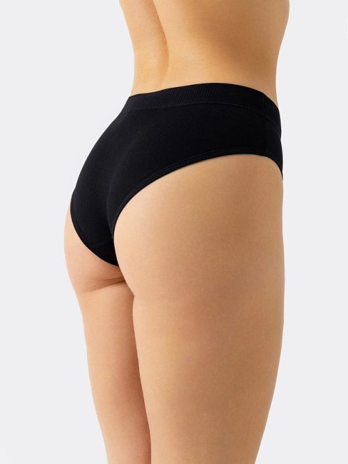 Трусы женские слипы черного цвета, фото 1 из 3