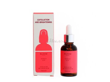 Акции Милы Житковичи Только в сети «Мила» - Сыворотка-пилинг для лица BLOOM COSMETICS с гликолевой кислотой, 30 мл